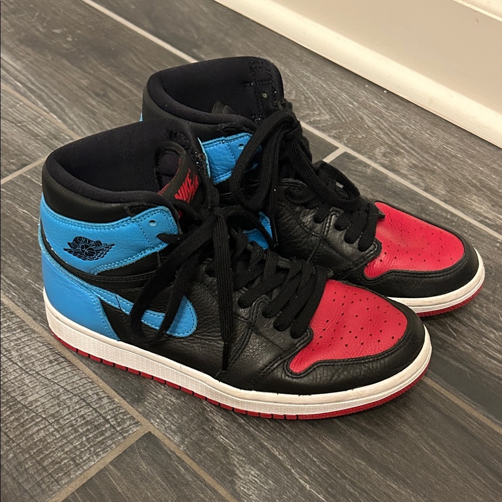 Black and Red Nike Jordans
